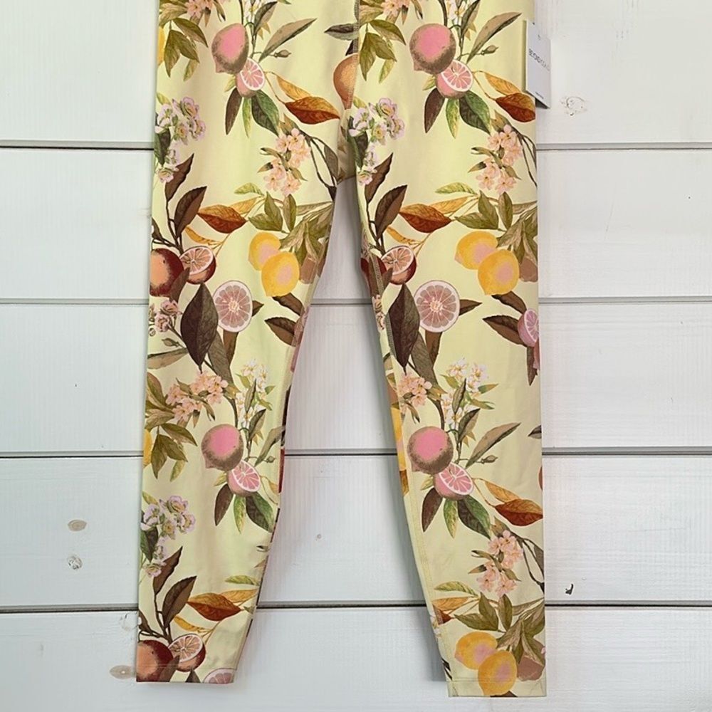 Beyond Yoga Olympus High Waist Leggings Limoncello Leafy Citrus NEW Size XL - Picture 4 of 12